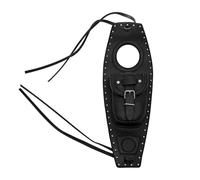 NLNPFGHVZY for Sportster for 883 for XL1200 PU Leather Black Motorcycle Fuel Tank Cover Panel Pad Bib Bag Pouch Motorbike Saddle Bags