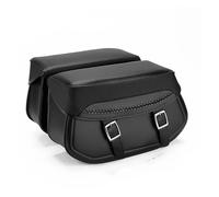 NLNPFGHVZY for Sportster for Dyna for Softail for Touring Vstar Shadow Side Bag Motorcycle Saddlebag Synthetic Leather Motorcycle Throw Over Saddle Bag Motorbike Saddle Bags(Black)