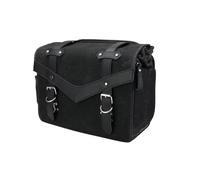 NLNPFGHVZY for Sportster for Softail for Dyna Motorcycle Side Saddle Bag Waterproof Oil Waxed Canvas Leather Universal Motorbike Dirt Bike Scooter Motorbike Saddle Bags(15L)