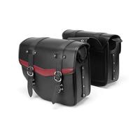 NLNPFGHVZY for Sportster for Softail for Dyna Road King Universal Motorcycle Saddle Bags Waterproof Leather Saddlebags with Cup Holder Motorbike Saddle Bags