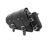 NLNPFGHVZY for Sportster XL 883 1200 for Chopper for Cruiser for Softail Bobber Motorcycle PU Leather Side Saddle Bags L+R Fit Motorbike Saddle Bags(BK-A)