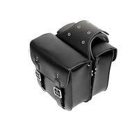NLNPFGHVZY for Suzuki for Sportster XL 883 XL1200 Black/Browm PU Leather Saddle Bag Motorcycle Luggage Left+Right Side Tool Bag Motorbike Saddle Bags(Black)