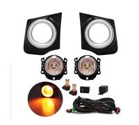 NLNPFGHVZY Front Fog Light For Mitsubishi For TRITON L200 2015 2016 2017 2018 DRL Daytime Running Lamp Bumper Driving Headlights Wires Switch Led Fog Light Off Road Lights(LED YELLOW)