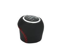 NLNPFGHVZY Gear Knob Shifter Head for Fiat Grande Punto EVO 2012 Car 5 Speed Shift Knob Shfiter Lever Stick Covered Leather Accessories Car Grip Head Lever(Red Line)
