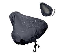 NLNPFGHVZY Motorbike Rear Seat Carry Pouch Outdoor Bicycle Seat Rain Cover Sports Cycling Bike Accessories Waterproof Saddle Rain Dust Cover UV Protection(Black)