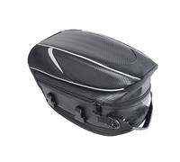 NLNPFGHVZY Motorcycle Back Seat Bag Waterproof Large Capacity Tail Universal Motorbike Travel Motorbike Saddle Bags(Black)
