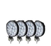 NLNPFGHVZY Motorcycle Headlamp Work Light LED 24V 12V 42W Mini Round Waterproof Spotlight 6000LM Driving Off Road 4X4 4WD For Truck Car ATV SUV Headlight(4 PCS)