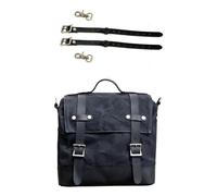 NLNPFGHVZY Motorcycle Luggage Bag Waterproof Bike Saddle Vintage Retro Rear for Motorbike Waxed Canvas Rider Side Men Motorbike Saddle Bags(D)