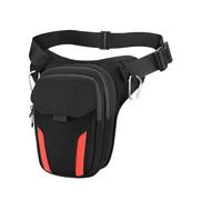 NLNPFGHVZY Motorcycle Luggage Bags Motorcycle Leg Bag Large Capacity Splash-Proof Multi-Pack Light Travel Riding Waist Expansion Size MC-0150-LED Motorcycles Helmet Bag(Red-no LED)