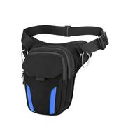 NLNPFGHVZY Motorcycle Luggage Bags Motorcycle Leg Bag Large Capacity Splash-Proof Multi-Pack Light Travel Riding Waist Expansion Size MC-0150-LED Motorcycles Helmet Bag(Blue-no LED)
