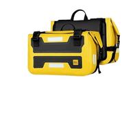 NLNPFGHVZY Motorcycle Outdoor Long-Distance Riding Large Capacity Side Storage Waterproof Saddle Back Seat Storage Bag Motorbike Saddle Bags(Yellow)