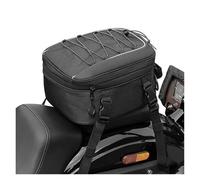 NLNPFGHVZY Motorcycle Tail Bag Expandable 7-12L Universal Motorcycle Rear Seat Luggage Storage with Shoulder Strap Rain Cover Motorbike Saddle Bags