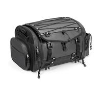 NLNPFGHVZY Motorcycle Tail Bags Expandable Large Capacity Travel Luggage Bags Universal PVC Waterproof Rear Rack Trunk Pannier Bag Motorbike Saddle Bags(24-32L)
