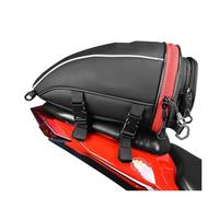 NLNPFGHVZY Motorcycle Tail Tank Bag Waterproof Multifunction Backage Motobike 10L Storage Luggage Large Capacity Accessories Motorbike Saddle Bags(Red)