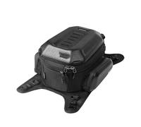NLNPFGHVZY Motorcycle Tank Bag Universal Waterproof 15L-18L Fits Most/Dual Sport/Adv Motorbike EVA Hardshell Backpack Motorbike Saddle Bags(Carbon Black)