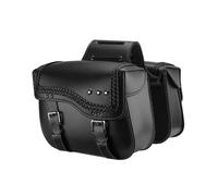 NLNPFGHVZY Multifunctional Motorcycle Tail Bag for Suzuki Universal 2pcs Motorcycle Saddlebags Side Bags Synthetic Leather Tool Storage Bag Waterproof