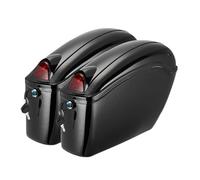 NLNPFGHVZY Multifunctional Motorcycle Tail Bag Motorcycle Universal Saddle Bags Side Boxs Luggage Tank Hard Case W/LED Taillight Waterproof(26L)