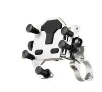 NLNPFGHVZY Phone Holder Bike 2025 High-end Aluminum Alloy Motorcycle Phone Holder Shock Resistant Electric Bike Anti Shake Riding Bracket Motorcycle Phone Mount(Square1)