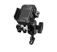 NLNPFGHVZY Phone Holder Bike Motorcycle Riding Shock-Absorbing Phone Holder Type-c Charger Adjustable Anti-Theft Quick Release Navigation Bracket Motorcycle Phone Mount(Uncharged - Black)