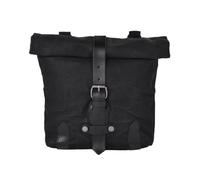 NLNPFGHVZY Satchel Vintage Motorcycle Side Bag Waterproof Oil Wax Canvas Hanging for Small E-Bike Toolkit Motorbike Saddle Bags(Black)