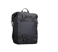 NLNPFGHVZY Universal Motorcycle Back Seat 10/20/30L Waterproof Multifunctional Saddle Side Luggage Cycling Backpack Motorbike Saddle Bags(Black-20L)