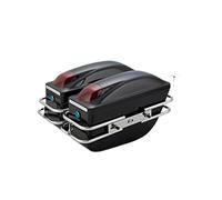 NLNPFGHVZY Universal Motorcycle Side Boxs Luggage Tank Tail Tool Bag Hard Case Saddle Bags Side Trunk Motorbike Saddle Bags(Glitter Black)