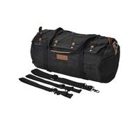 NLNPFGHVZY Universal Travel Bag Vintage Motorcycle Backseat Canvas Rear Waterproof Motorbike Saddle Bags(Black)