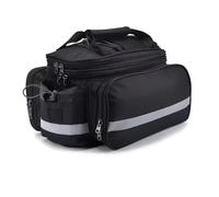 NLNPFGHVZY Waterproof Bicycle Saddle Bag Large Capacity Tail Rear Trunk Road Mountain Luggage Carrier Bike Bycicle Motorbike Saddle Bags(Black)