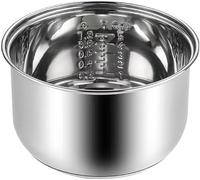 NLOWD Compatible for Zojirushi NS-TSC10 Multi-Cooker Replacement Inner Po (5.5cups) 304 Stainless Steel Rice Cooker Inner Bowl