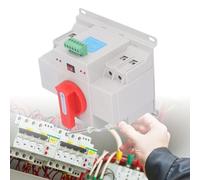 NLQ5 125 2P Dual Power Automatic Transfer Switch, CB Micro Break Type ATS Changeover Automatic Transfer Switch Generator Changeover Switch 50/60Hz (125A)