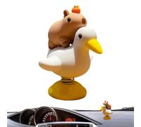 Nlrlo Capybara Figurine, Capybara Figure Ornament | Dashboard Carving Animal Decor Home Decor,Exquisite Simulated Capybara Figurine Sculpture for Car, Shelf, Bedroom