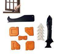 Nlrlo Caulking Corking Tool Tool Caulking Finishing Tool,Sealant Caulking Finish Tool Kit 9-in-1 | Smoothing Caulk Finish Scraper Kit for Auto Repair