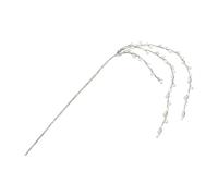 Nlrlo Christmas Tree Glitter Decoration, Christmas Tree Glitter Ornaments - Vista Print Glitter Leaf/Pearl/Fork Branch Stem Pendant,Stick Branches for Christmas Tree Decoration