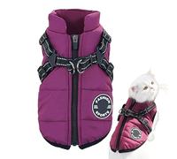 Nlrlo Dog Jacket, Dog Thermal Coat | Dog Coat Zipper Dog Snow Jacket | Waterproof Windproof Dog Coat, Dog Cold Protection, Waterproof Winter Jacket, Built-in Outdoor Harness