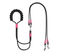 Nlrlo Double Dog Strap,Walking Rope for with Ergonomic Handles,Training Tool for Small Medium Dogs | Adjustable Lip Lip-Proof Safety Gear