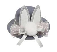 [Nlrlo] Easter Bunny Hair Clips, Rabbit Ear Hair Clips | Easter Bunny Hairpin Hair Accessories Decoration Top Hat Barrette - Hair Clips Party Supplies, Comfortable for Kids, Adults, Easter Party