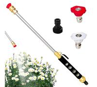 Nlrlo Garden Washer, High Pressure Washer Wand | Convert Hose to High Pressure Washer | Metal Power Washer Wand, Multiple Water Spray Modes for Garden and Sidewalk Cleaning