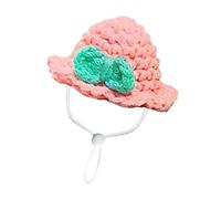 [Nlrlo] Hamster Knit Hat - Handmade Warm Winter Hat for Little Pets, Cute Little Beanie for Guinea Pig, Bunny, Hedgehog | Soft Yarn Pet Costume for Photo, Holiday Dress Up, Cold Weather Protection