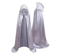 Nlrlo Men's Hooded Cloak | 59.1 inches (150 cm) Halloween Cape Costume, Hooded | Unisex Long Cloak Theater Wizard Costume, Halloween Festival, Medieval Cosplay Costume