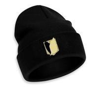 NlsqUK Attack Skull Cap, Anime Beanie Hat, Beanie Hat for Unisex Knit Cap Soft Warm Slouchy Winter Fashion Accessories Black