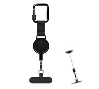 Nlsqw Retractable Phones Lanyard, Phone Strap Anti Theft, Lanyard for Phone with Metal Tether Tab, Mobile Phones Lanyards Compatible Most Smartphones, for Outdoor Hiking Cycling