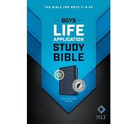 NLT Boys Life Application Study Bible, Tutone (Leatherlike, Blue/Neon/Glow, Indexed): New Living Translation, Blue/neon/glow, Leatherlike