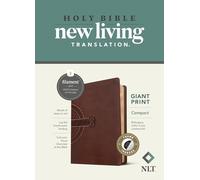 NLT Compact Giant Print Bible, Filament Enabled Edition (Red Letter, Leatherlike, Mahogany Celtic Cross, Indexed): New Living Translation, Mahogany Celtic Cross, Giant Print, Filament Enabled
