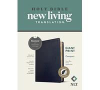 NLT Compact Giant Print Bible, Filament Enabled Edition (Red Letter, Leatherlike, Navy Blue Cross, Indexed): New Living Translation, Navy Blue Cross, ... Bible, Filament Enabled Edition Red Letter