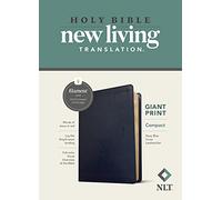 NLT Compact Giant Print Bible, Filament Enabled Edition (Red Letter, Leatherlike, Navy Blue Cross): New Living Translation, Navy Blue Cross LeatherLike, Filament App, Giant Pring