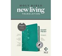 NLT Compact Giant Print Bible, Filament Enabled Edition (Red Letter, Leatherlike, Peony Rich Teal, Indexed): New Living Translation, Rich Teal Peony, Leatherlike, Giant Print, Filament Enabled