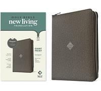 NLT Compact Giant Print Zipper Bible, Filament-Enabled Edition, Zipper (Red Letter, Leatherlike, Woven Cross Gray): New Living Translation, Woven ... Leatherlike, Giant Print, Compact, Filament