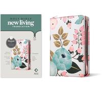 NLT Compact Zipper Bible, Filament Enabled Edition, Floral: New Living Translation, Filament Enabled Edition, Floral Garden, Leatherlike, With Zipper, ... Floral Garden, Zippered Cloth, Red Letter