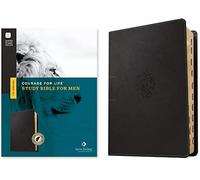 NLT Courage for Life Study Bible for Men, Filament-Enabled Edition (Leatherlike, Onyx Lion, Indexed): New Living Translation, Onyx Lion, Leatherlike, Topical Index, Map Set