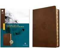 NLT Courage for Life Study Bible for Men, Filament-Enabled Edition (Leatherlike, Rustic Brown Lion, Indexed): New Living Translatio, Rustic Brown Lion, Leatherlike, Filament Enabled